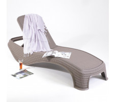 Шезлонг KETER Atlantic sun lounger (Атлантик) капучино 
