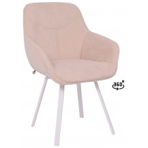 Стул поворотный Romeo Smile 360 b03 cream lux/белый Стул поворотный Romeo Smile 360 b03 cream lux/белый