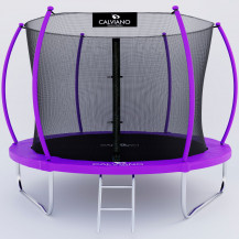 Батут с защитной сеткой Calviano 312 см - 10ft INSIDE master purple