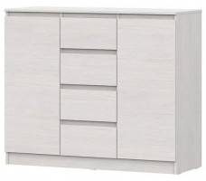 Комод SV-мебель (МС Бриз-1 К) ясень анкор светлый (4 ящика, 2 створки)