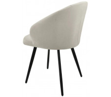 Стул Гальваник Камино лофт Catania Ivory / черный