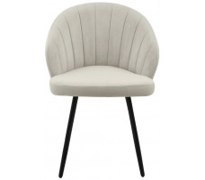 Стул Гальваник Камино лофт Catania Ivory / черный