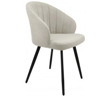 Стул Гальваник Камино лофт Catania Ivory / черный