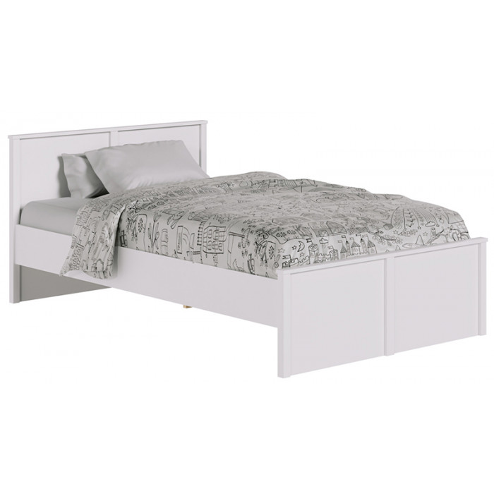 Кровать Ewa LOZ120х200 Д 160*200 с гибким основанием белый