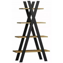 Стеллаж SIGNAL TIPI (Типи) 80*30*136 дуб вотан/черный