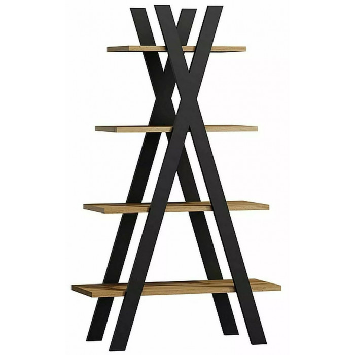 Стеллаж SIGNAL TIPI (Типи) 80*30*136 дуб вотан/черный
