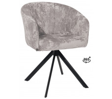 Стул поворотный SHELLY-R 360 m04 GREY BEIGE LUX/черный
