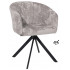 Стул поворотный SHELLY-R 360 m04 GREY BEIGE LUX/черный