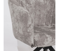 Стул поворотный SHELLY-R 360 m04 GREY BEIGE LUX/черный