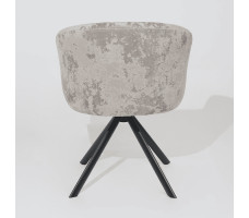 Стул поворотный SHELLY-R 360 m04 GREY BEIGE LUX/черный