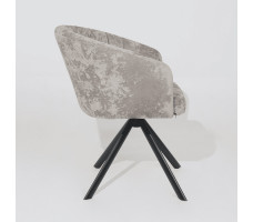 Стул поворотный SHELLY-R 360 m04 GREY BEIGE LUX/черный
