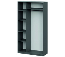 Шкаф NN Мебель ШК 5 (1200) графит серый