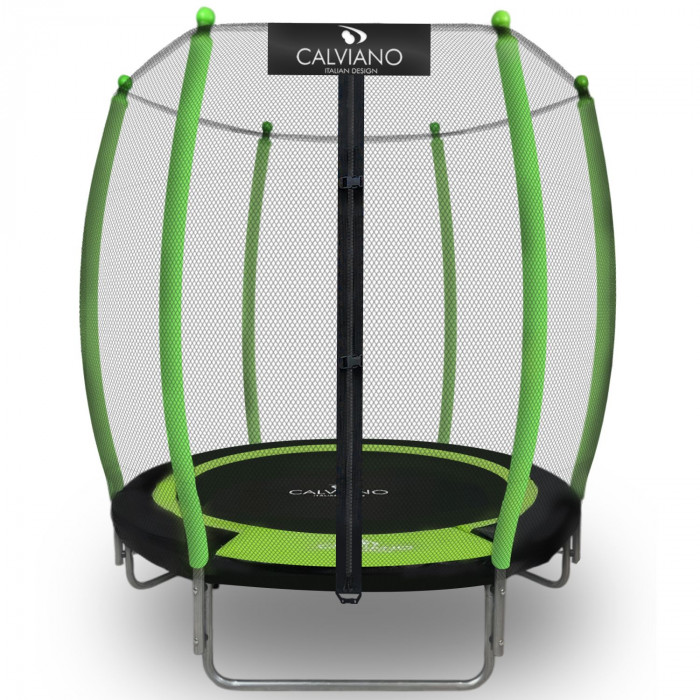 Батут с защитной сеткой Calviano 140 см - 4,5ft OUTSIDE master green (зеленый)