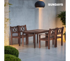 Комплект садовой мебели Sundays Ф-183 1/4 орех