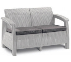 Скамья двухместная CORFU II LOVE SEAT белый