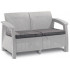Скамья двухместная CORFU II LOVE SEAT белый