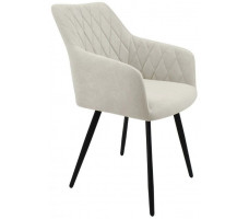Стул  Гальваник Диаманте лофт Catania Ivory / черный