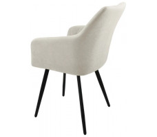Стул  Гальваник Диаманте лофт Catania Ivory / черный