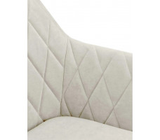 Стул  Гальваник Диаманте лофт Catania Ivory / черный