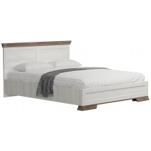 Кровать Marselle LOZ160х200_S М 160*200 ясень снежный/дуб сонома темный (с металлическим основанием)