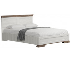 Кровать Marselle LOZ160х200_S М 160*200 ясень снежный/дуб сонома темный (с металлическим основанием)