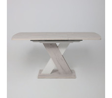 Стол Элигард MIRAGE (Мираж) 1180(1570)*760*720 дуб монтерей/белый