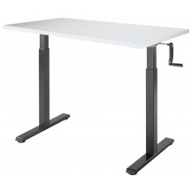 Стол с регулируемой высотой Manual Desk Compact Black 136*80*3,6 см Стол с регулируемой высотой Manual Desk Compact Black 136*80*3,6 см