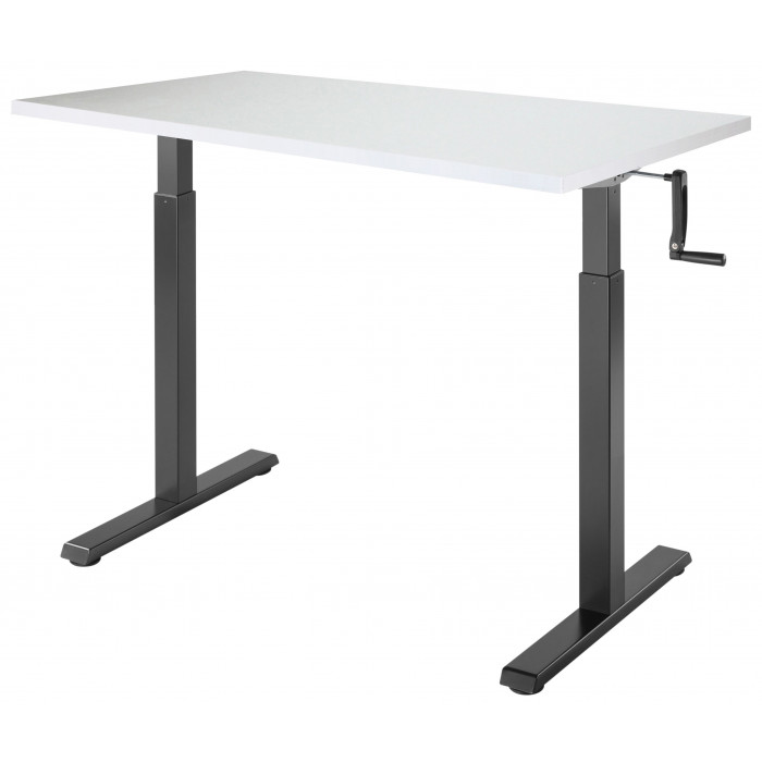 Стол с регулируемой высотой Manual Desk Compact Black 136*80*3,6 см