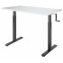 Стол с регулируемой высотой Manual Desk Compact Black 136*80*3,6 см