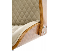 Кресло HALMAR Timber (Тимбер) бежевый/орех