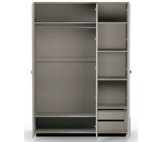 Шкаф Domenica SZF2D1L 153*60*223 глиняный серый