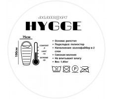 Спальный мешок ACAMPER HYGGE красный