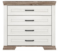 Комод Marselle KOM4S 98*46,5*90 ясень снежный/дуб сонома темный