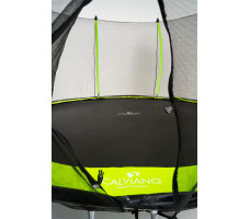 Батут с защитной сеткой Calviano 374 см - 12ft OUTSIDE master green (зеленый)