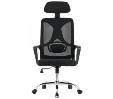 Кресло SitUp BIMA BLACK chrome (сетка Black/ Black)