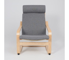 Кресло-качалка AksHome RELAX (Релакс) ткань серый QS-9