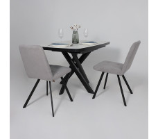 Стул Rommy b22 grey lux/черный