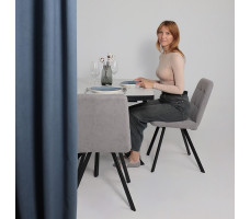 Стул Rommy b22 grey lux/черный
