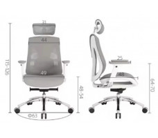 Кресло SitUp GALAXY Chrome (сетка Black/ткань Black)