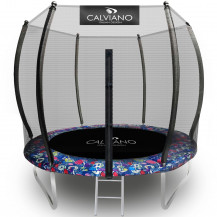 Батут с защитной сеткой Calviano 312 см - 10ft OUTSIDE master smile (смайлы) Батут с защитной сеткой Calviano 312 см - 10ft OUTSIDE master smile (смайлы)