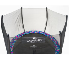 Батут с защитной сеткой Calviano 312 см - 10ft OUTSIDE master smile (смайлы)