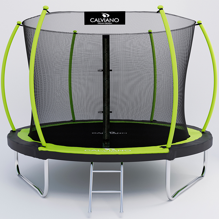 Батут с защитной сеткой Calviano 312 см - 10ft INSIDE master green