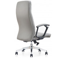 Кресло SitUp Margus (Маргус)  Grey Chrome экокожа серый