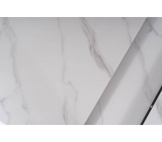 Стол обеденный Signal APOLLO (Аполло) (120-160)*80*76 белый мат/черный