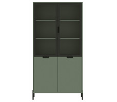 Шкаф Paloma REG2W2D 104,5*41*202,5 дымчатый зеленый