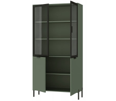 Шкаф Paloma REG2W2D 104,5*41*202,5 дымчатый зеленый