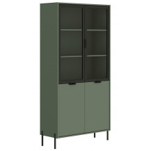 Шкаф Paloma REG2W2D 104,5*41*202,5 дымчатый зеленый
