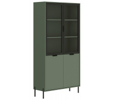 Шкаф Paloma REG2W2D 104,5*41*202,5 дымчатый зеленый