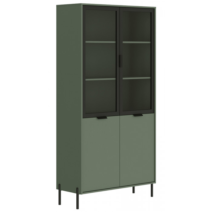 Шкаф Paloma REG2W2D 104,5*41*202,5 дымчатый зеленый