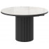 Стол Askar Round SLIDE-116 BRECHA GLOSS PREMIUM CER/черный